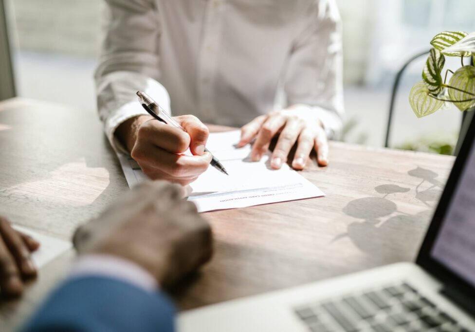 Insurance1 signing on Papers